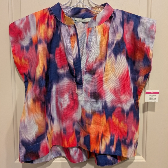 NWOT HT 360 Collective Deep Purple Colorful Women's Top - Picture 3 of 9